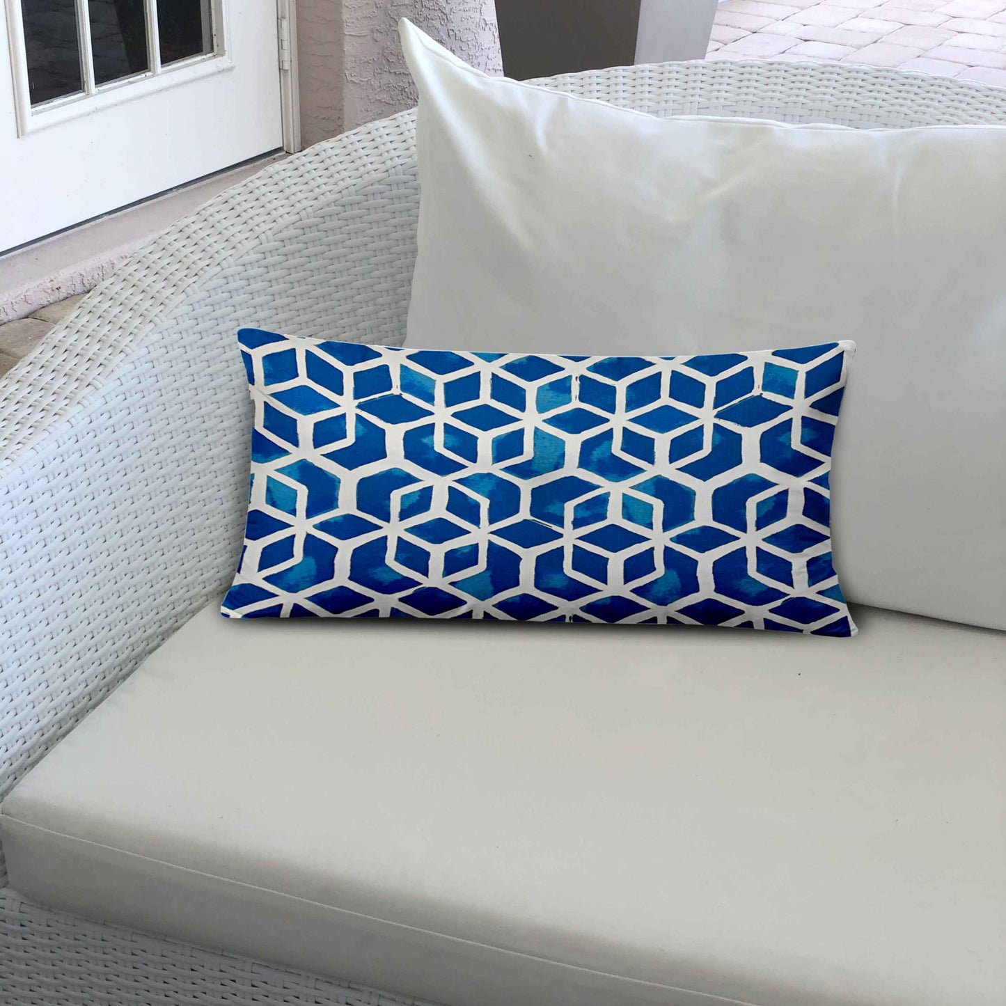 CUBE Indoor/Outdoor Soft Royal Pillow, Envelope Cover with Insert, 24x36