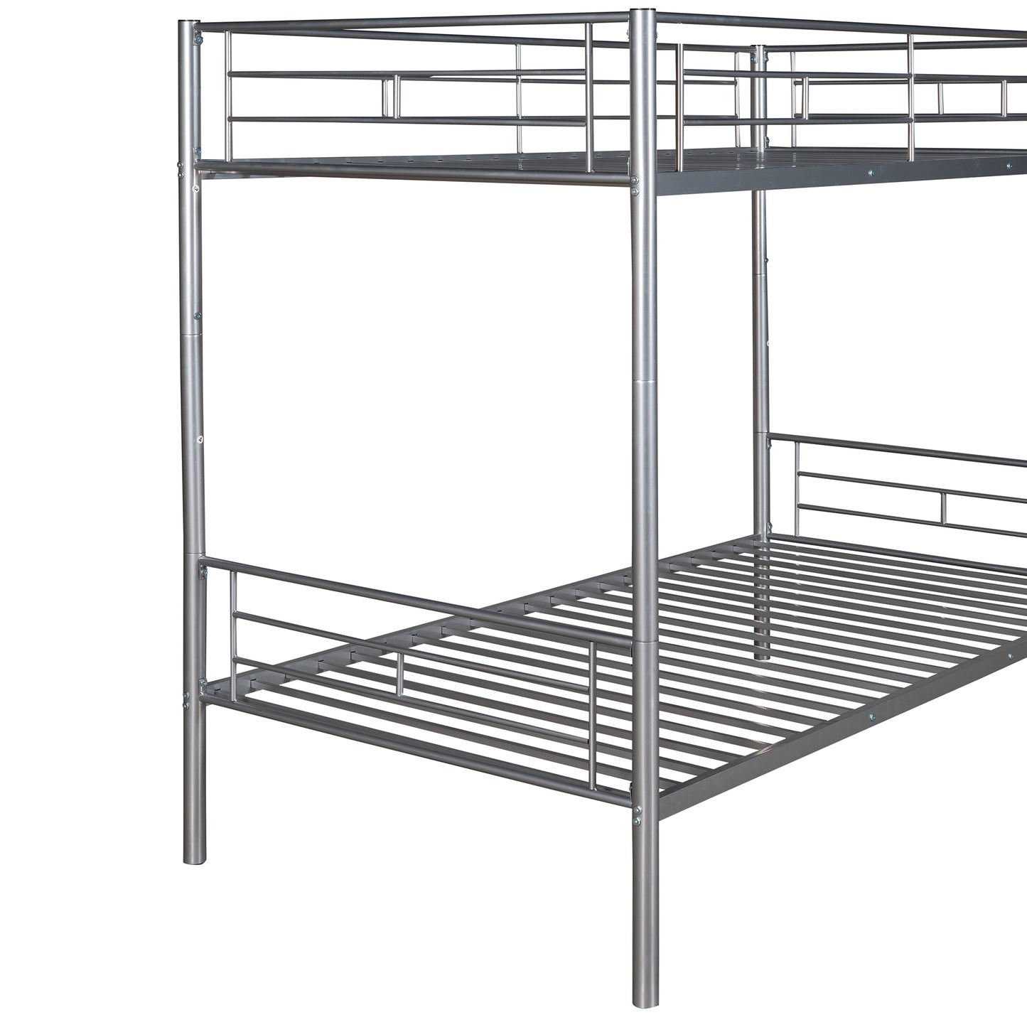 Twin Over Twin Metal Bunk Bed (Silver) ( old sku: MF189201NAA )