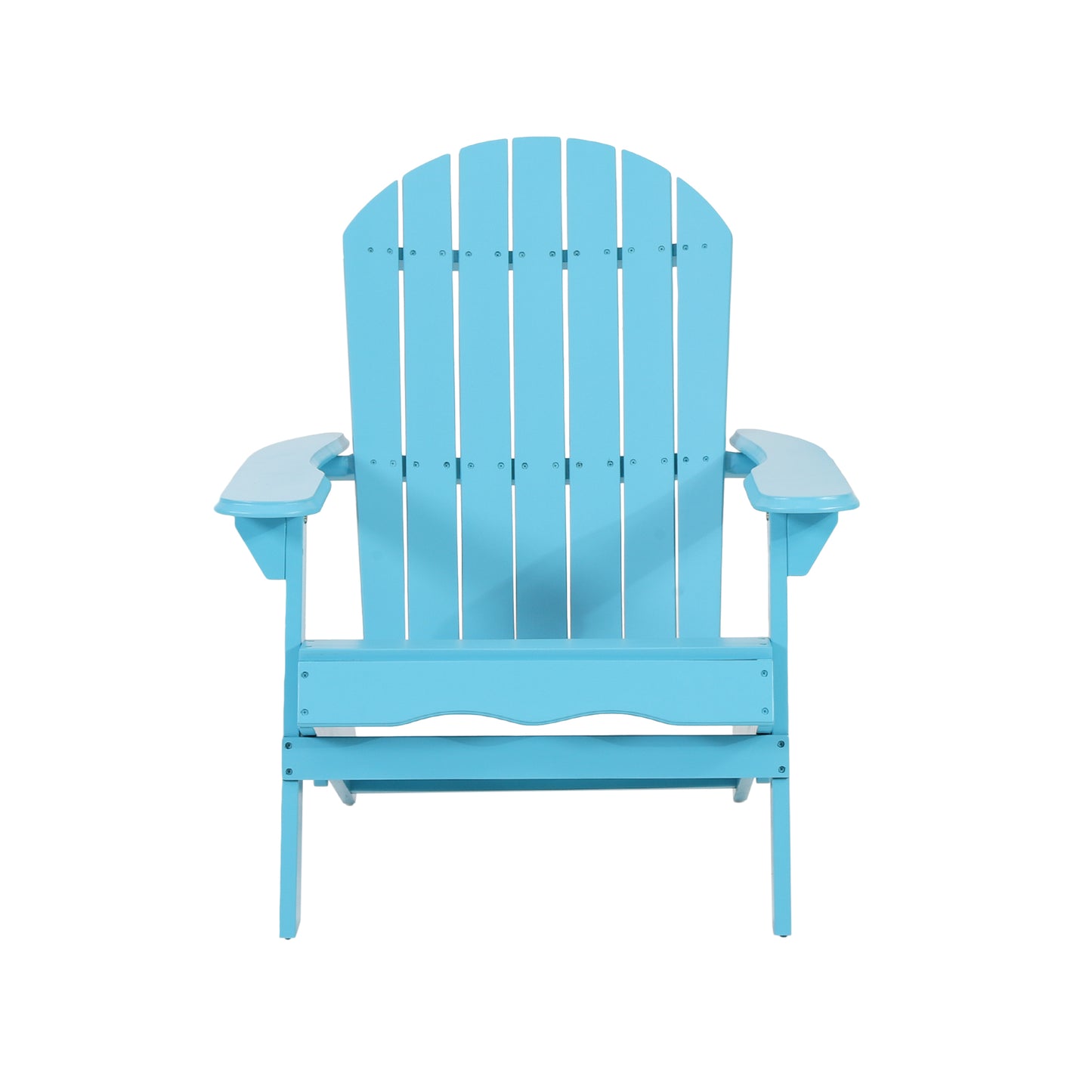 Classic Teal Foldable Acacia Adirondack Chair