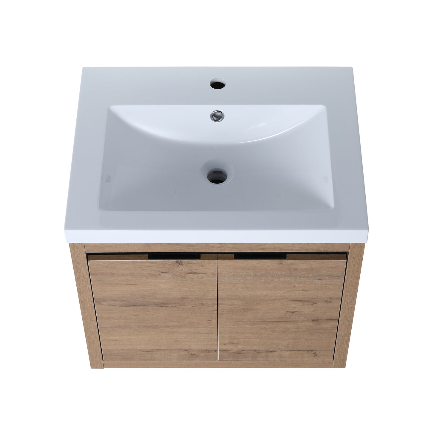 Bathroom Cabinet With Sink,Soft Close Doors,Float Mounting Design,24 Inch For Small Bathroom,24x18-00924 IMO-1（KD-Packing）