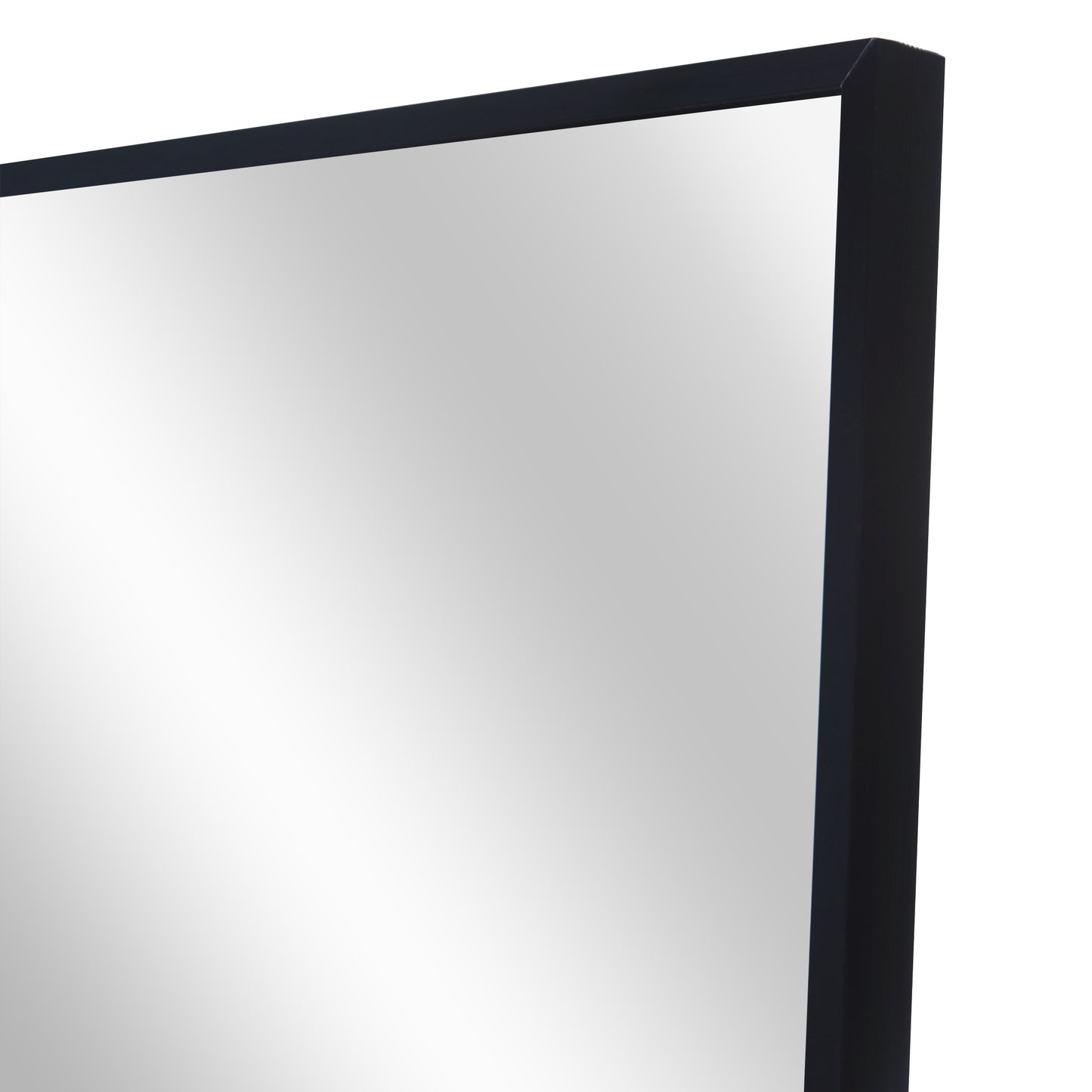 Full Length Mirror Standing Black 65’’x22’’ for Bedroom with Aluminum Frame, Large Full Body Floor Mirror Wall Hanging or Leaning Modern Decor for Dressing, Living Room, Entryway or Dorm