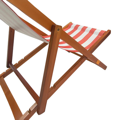 Outdoor/ beach /swimming pool /populus wood sling chair  Orange Stripe （color:Orange ）folding chaise lounge chair