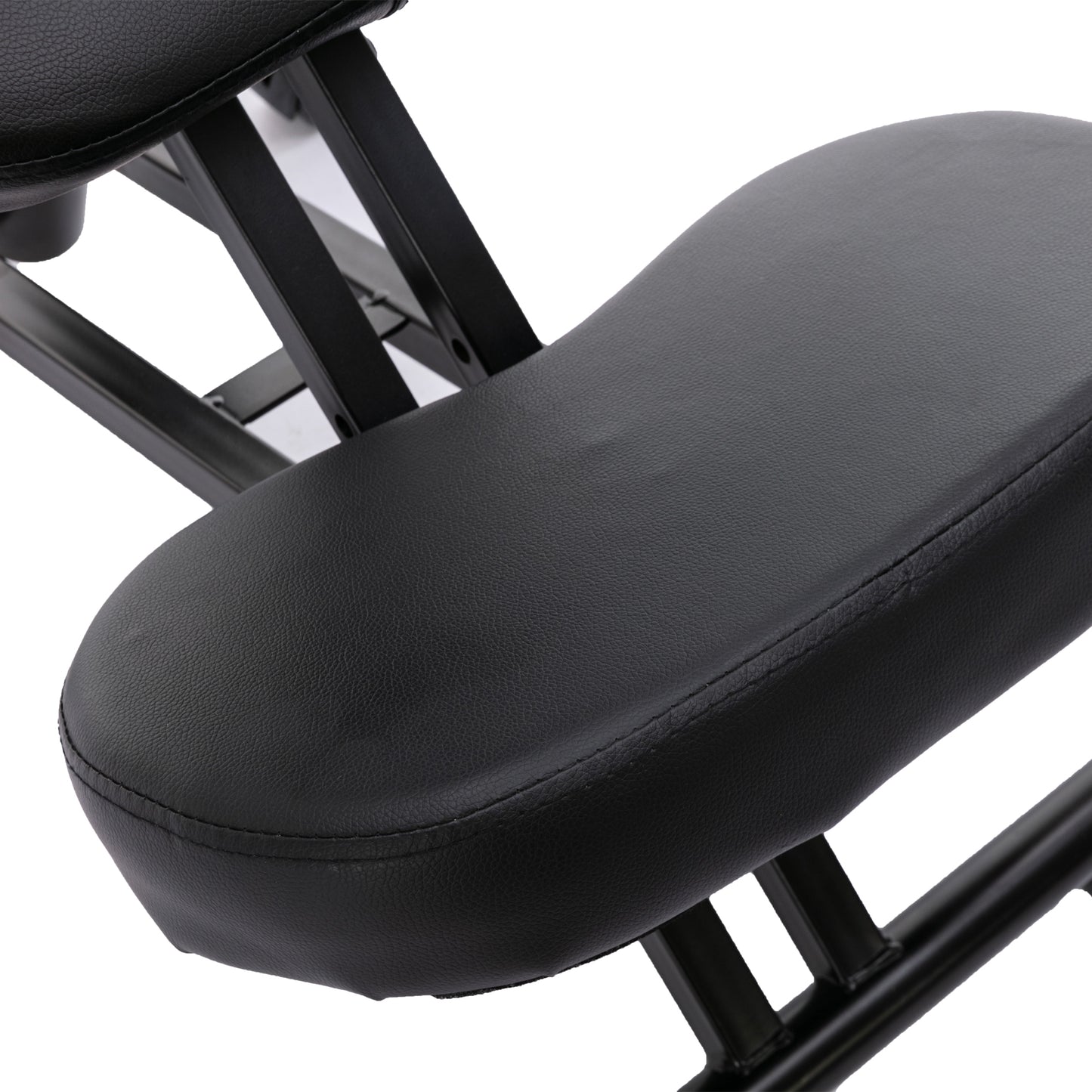 HengMing Ergonomic Kneeling Chair, Office Home Chair with Adjustable Height for Posture Correct, Bad Backs & Neck Pain Relieving, Spine Tension Relief-Thick Comfortable Cushion,Black