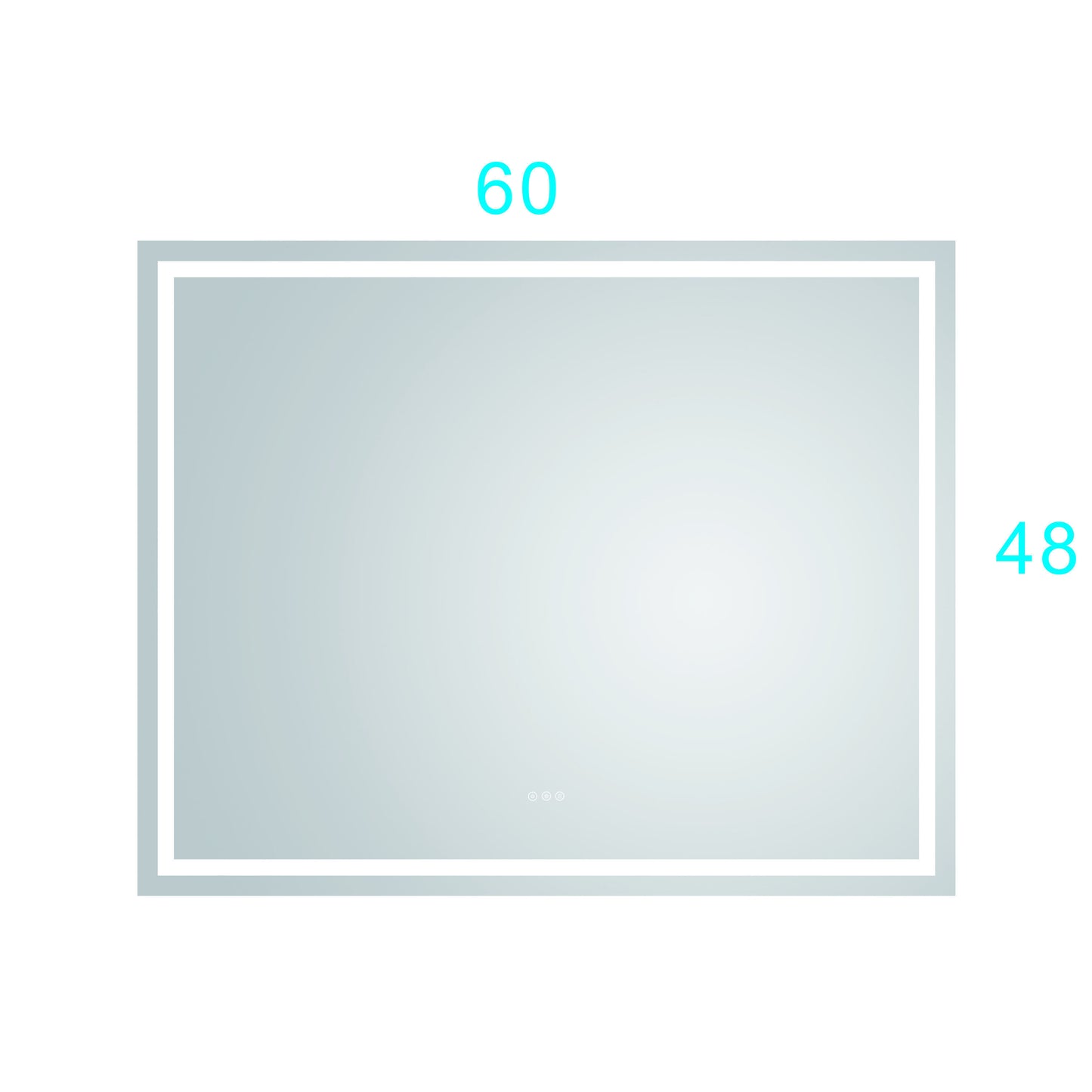 LTL needs to consult the warehouse address60*48LED Lighted Bathroom Wall Mounted Mirror with High Lumen+Anti-Fog Separately Control+Dimmer Function