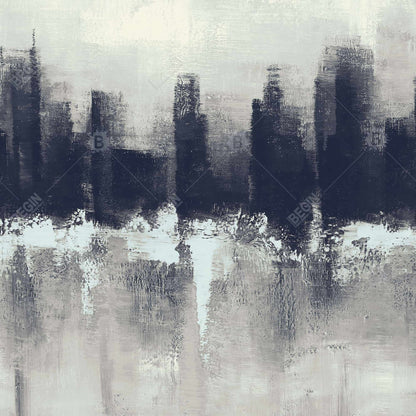 Dark city - 08x08 Print on canvas