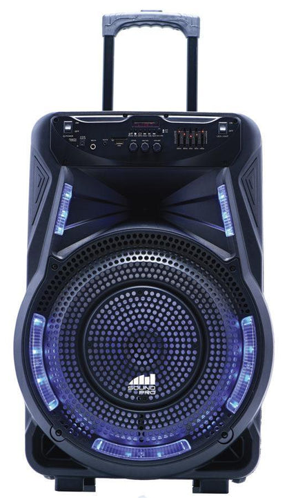 Portable 15 inch Bluetooth Party Speaker with Disco Light by VYSN