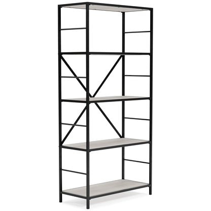 Ashley Bayflynn White+Black Casual Bookcase H288-70