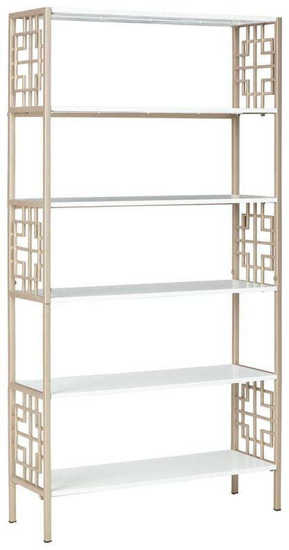 Ashley Glenstone Champagne+White Contemporary Bookcase A4000174