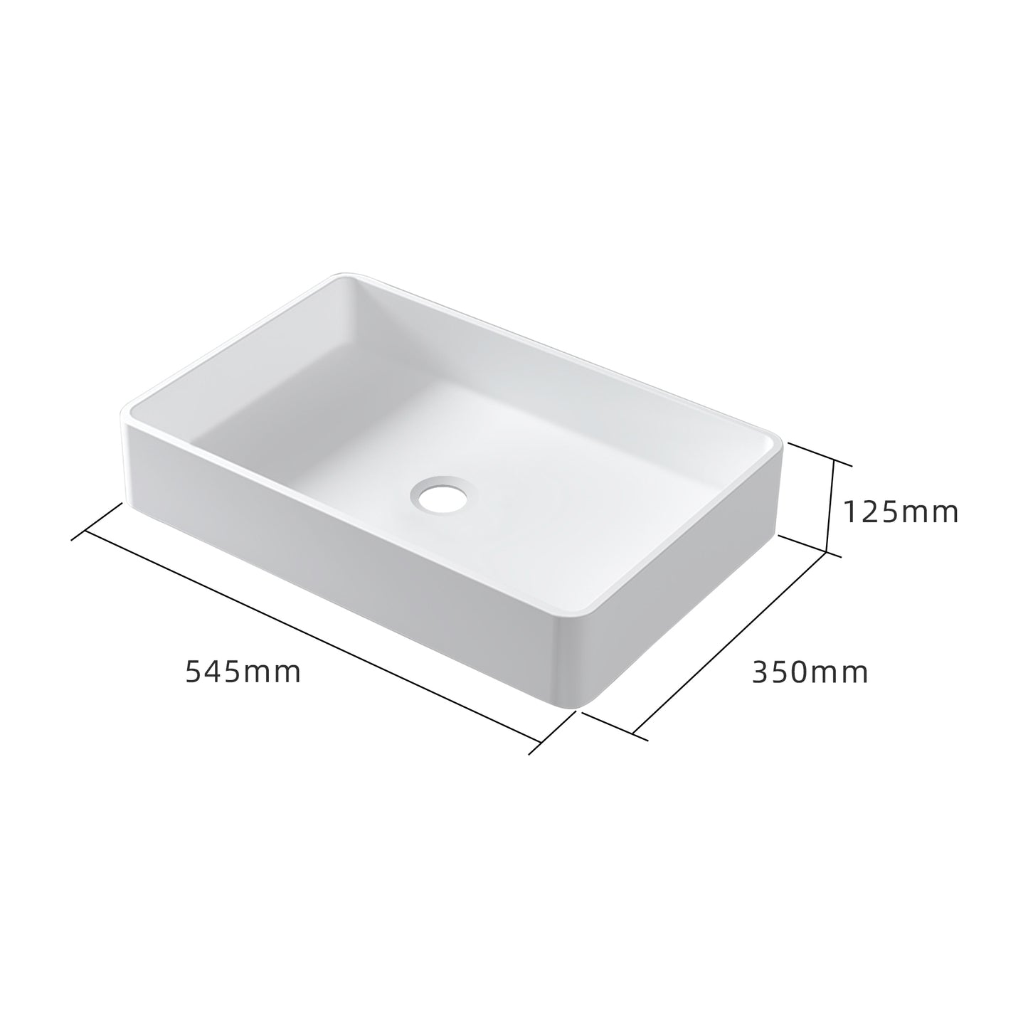 FS130-545 Solid surface basin