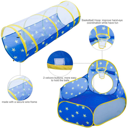 3-piece Play Tent Set Children's play tent capsule yurt