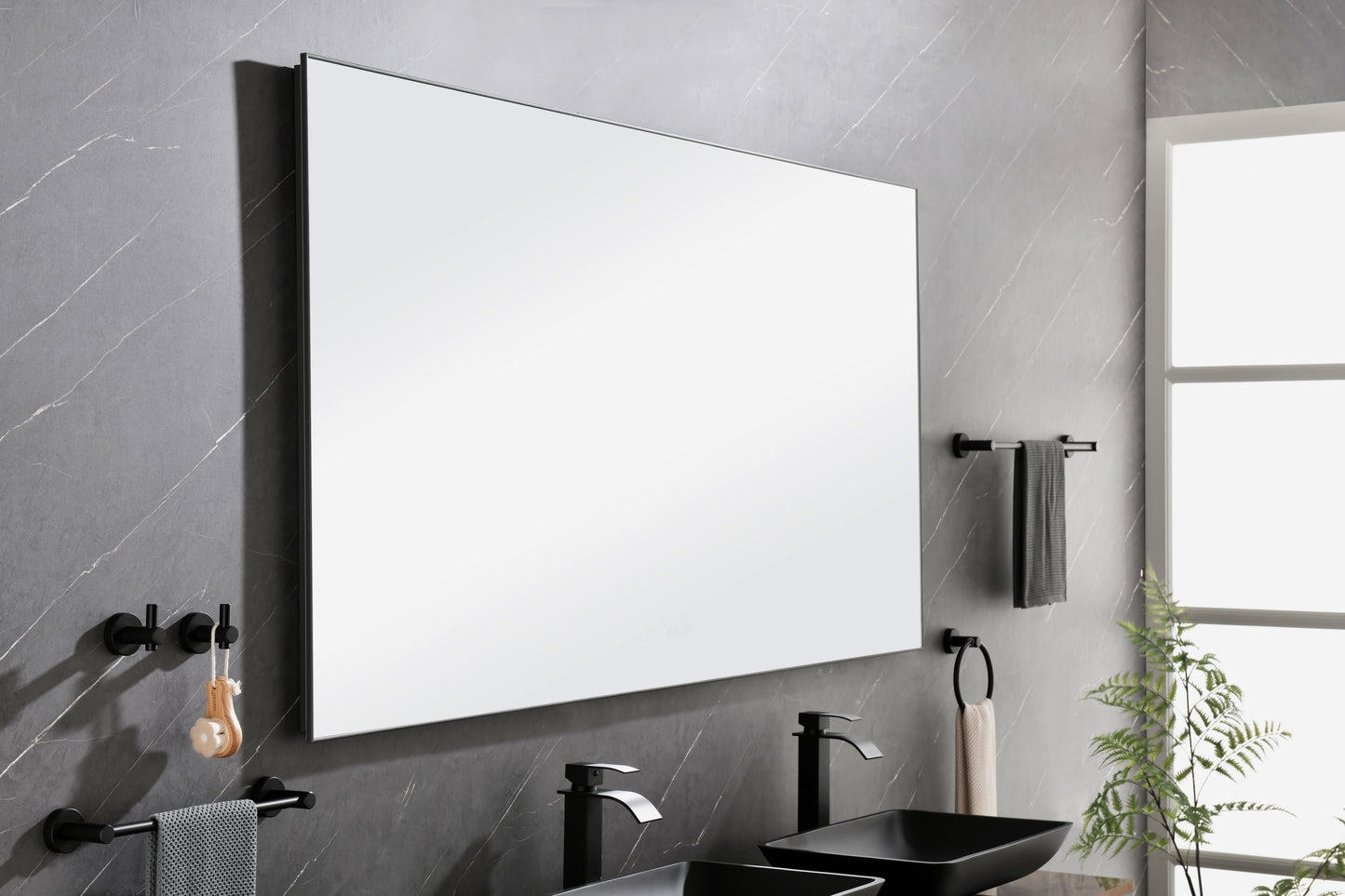 72x 36Inch LED Mirror Bathroom Vanity Mirror with Back Light, Wall Mount Anti-Fog Memory Large Adjustable Vanity Mirror