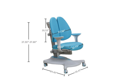 Ergonomic Height Adjustable Kids Chair Model C07/Blue