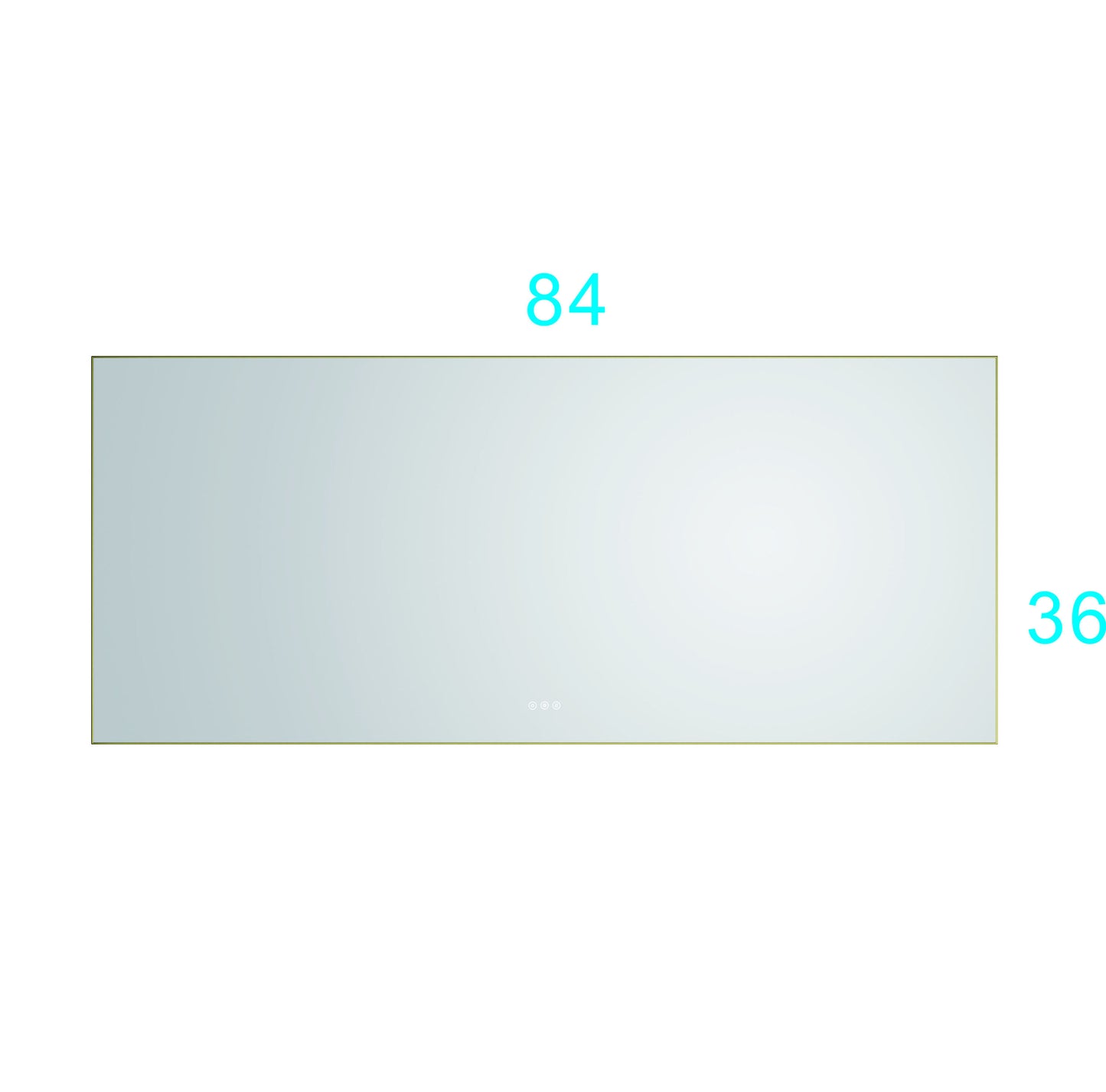 84x 36Inch LED Mirror Bathroom Vanity Mirror with Back Light, Wall Mount Anti-Fog Memory Large Adjustable Vanity Mirror