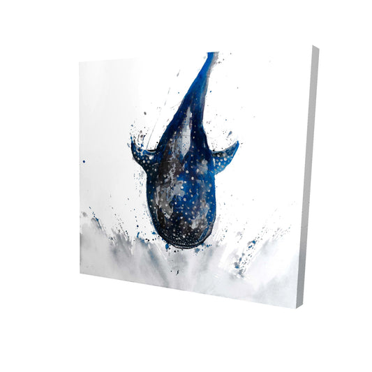 Shark whale - 12x12 Print on canvas