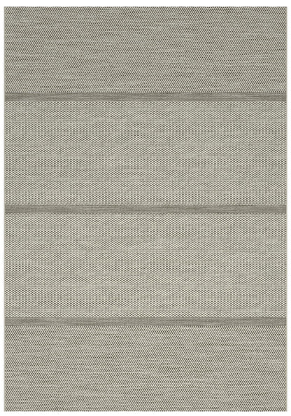 Striped Sands White, Linen Indoor / Outdoor Polypropylene Area Rug 5x8