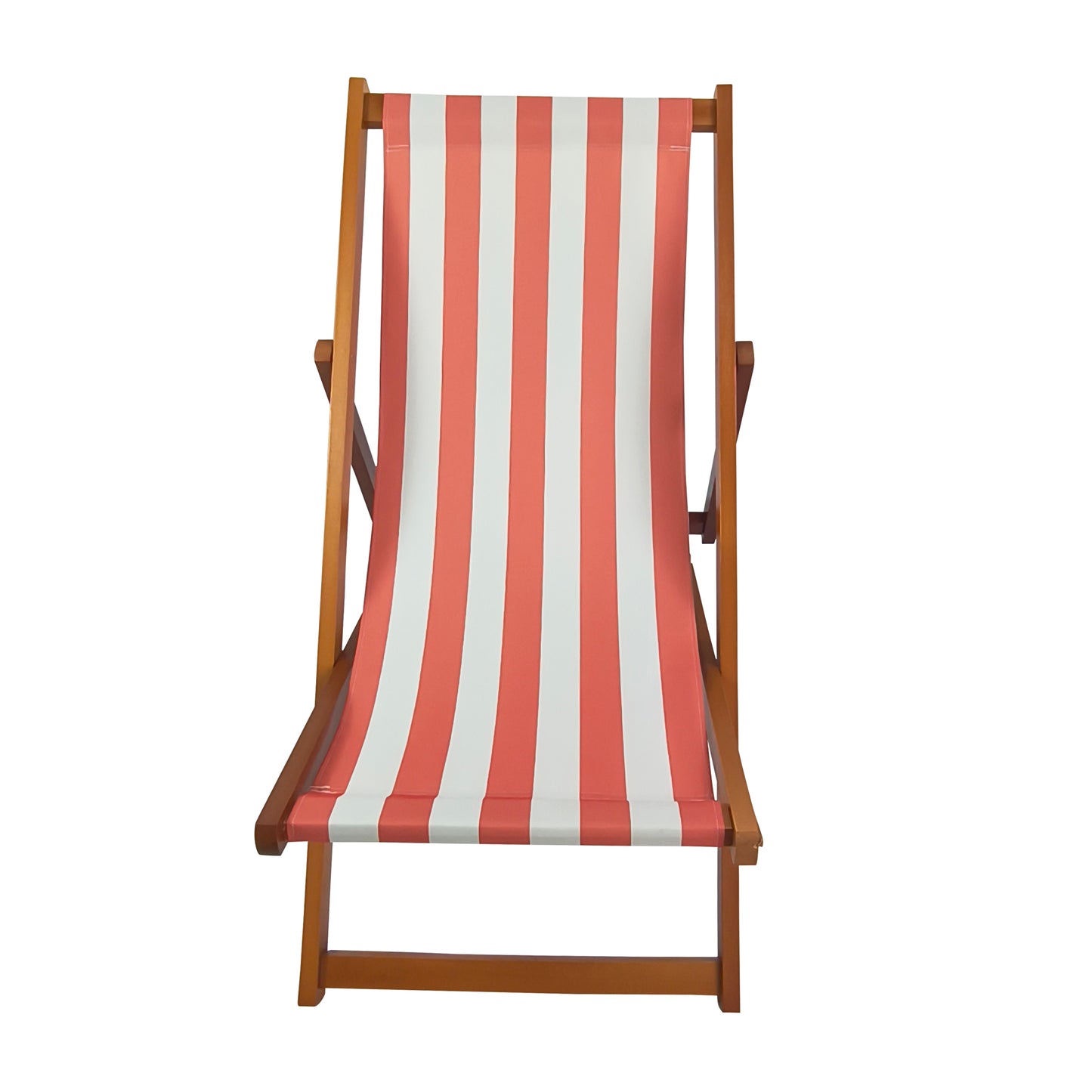Outdoor/ beach /swimming pool /populus wood sling chair  Orange Stripe （color:Orange ）folding chaise lounge chair