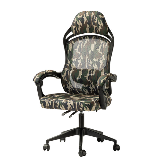 Nina Swivel Camouflage Gaming Chair with Adjustable Height