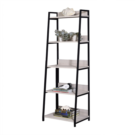 ACME Wendral Bookshelf (5-Tier, 23"L), Natural & Black 92674