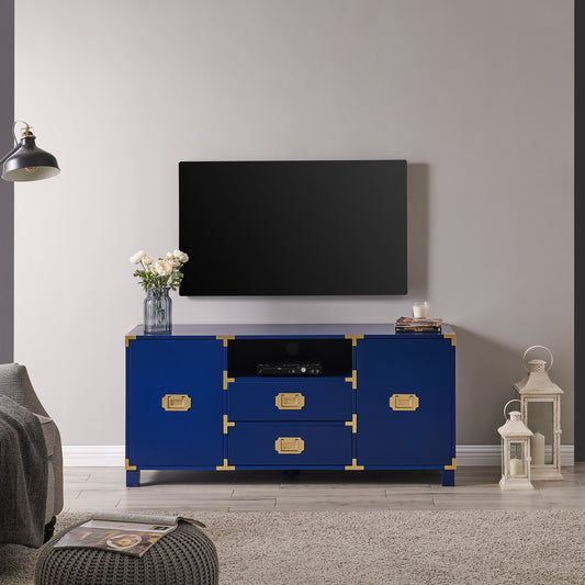 Campaign Entertainment Center Console - Navy