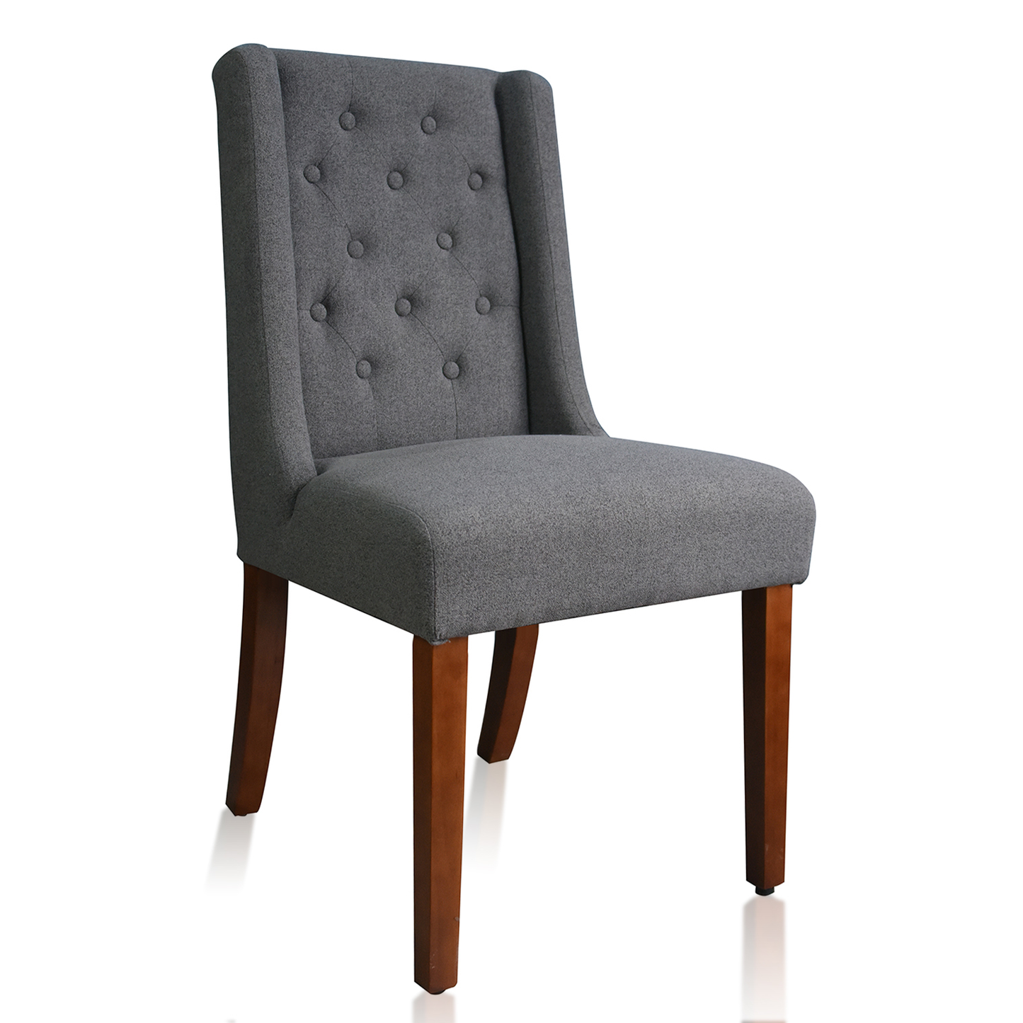 Tufted Parsons Chair  (Set of 2), Gray