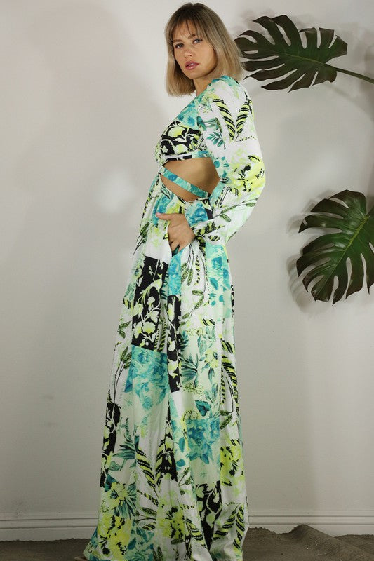 PRINTED MAXI DRESS