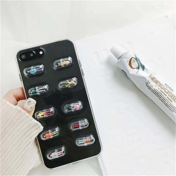 Human Pill Capsule iPhone Case by White Market