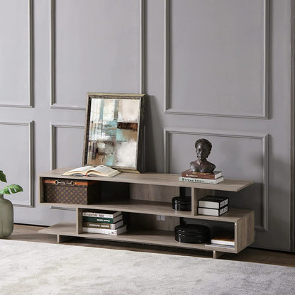 Modern TV Stand for 60" TV, Entertainment Center TV Console with Storage TV Cabinet with Shelves for Living Room Bedroom.