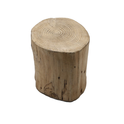 Outdoor Faux Wood Stump Side Table Coffee Table,Side table ,End Table Accent table Round Light Brown