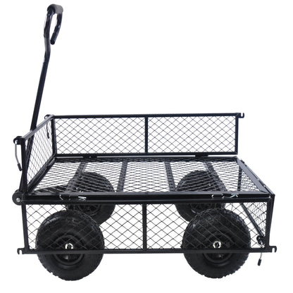 Wagon Cart Garden cart trucks make it easier to transport firewood TC1840BKG