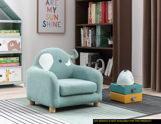Beautiful Kids Chair 1pc Elephant Grey