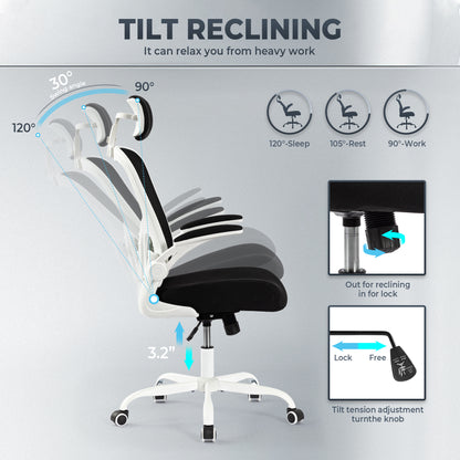 High Back Ergonomic Mesh Office Computer Task Chair