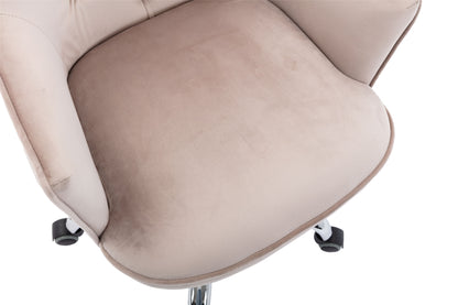 COOLMORE Velvet Swivel Shell Chair for Living Room, Modern Leisure Arm Chair ,Office chair  Grey