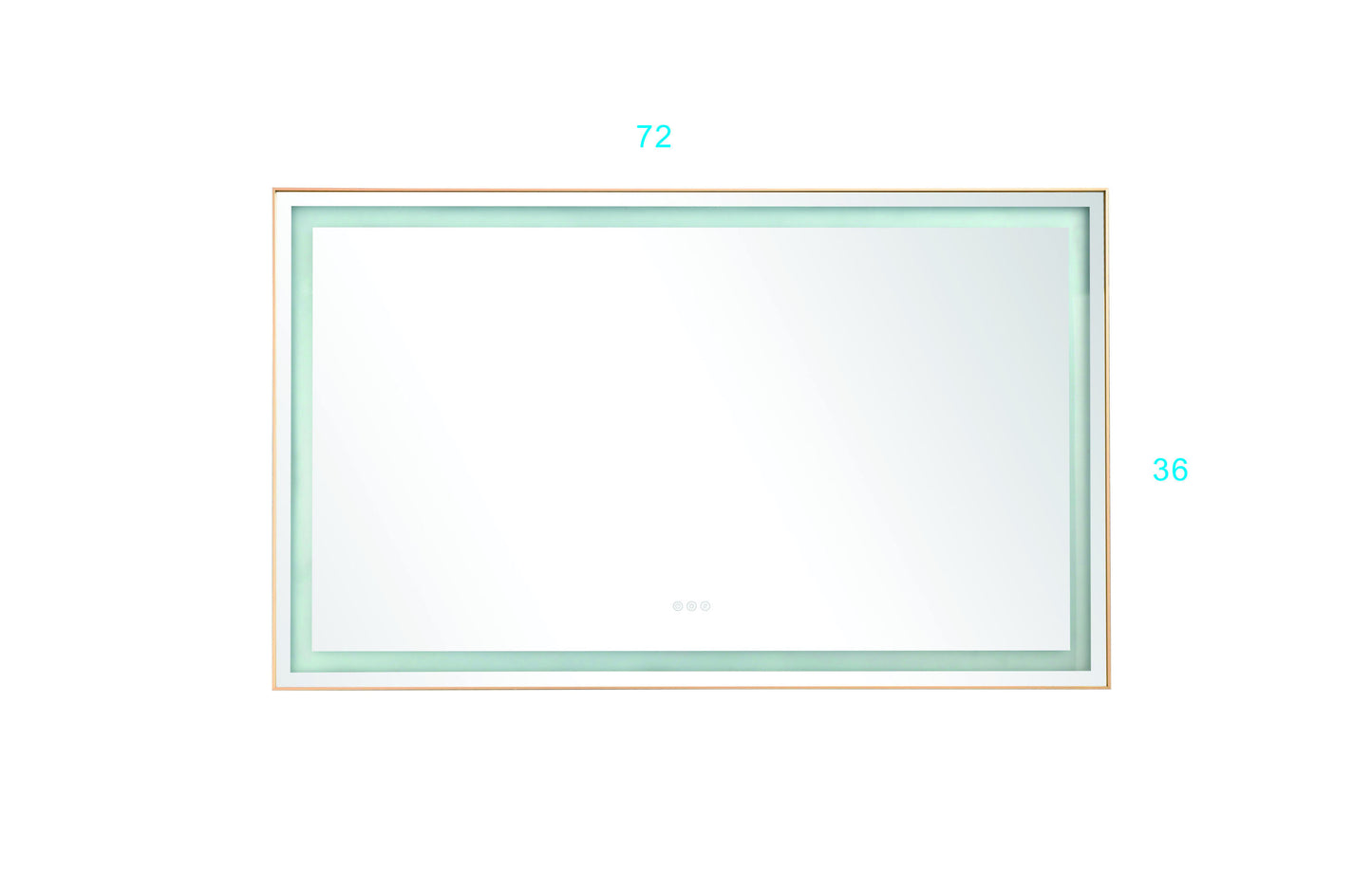 LTL needs to consult the warehouse address72*36 LED Lighted Bathroom Wall Mounted Mirror with High Lumen+Anti-Fog Separately Control