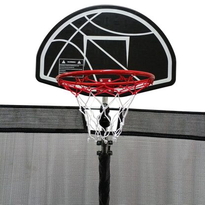 16FT Trampoline with Basketball Hoop - Recreational Trampolines with Ladder ,Shoe Bag and Galvanized Anti-Rust Coating