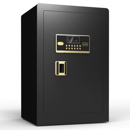 2.4 Cubic Feet Electronic Digital Security Safe with Keypad and Key for Home Office Safe Box, Suitable for Home,Office,Hotel(Black)