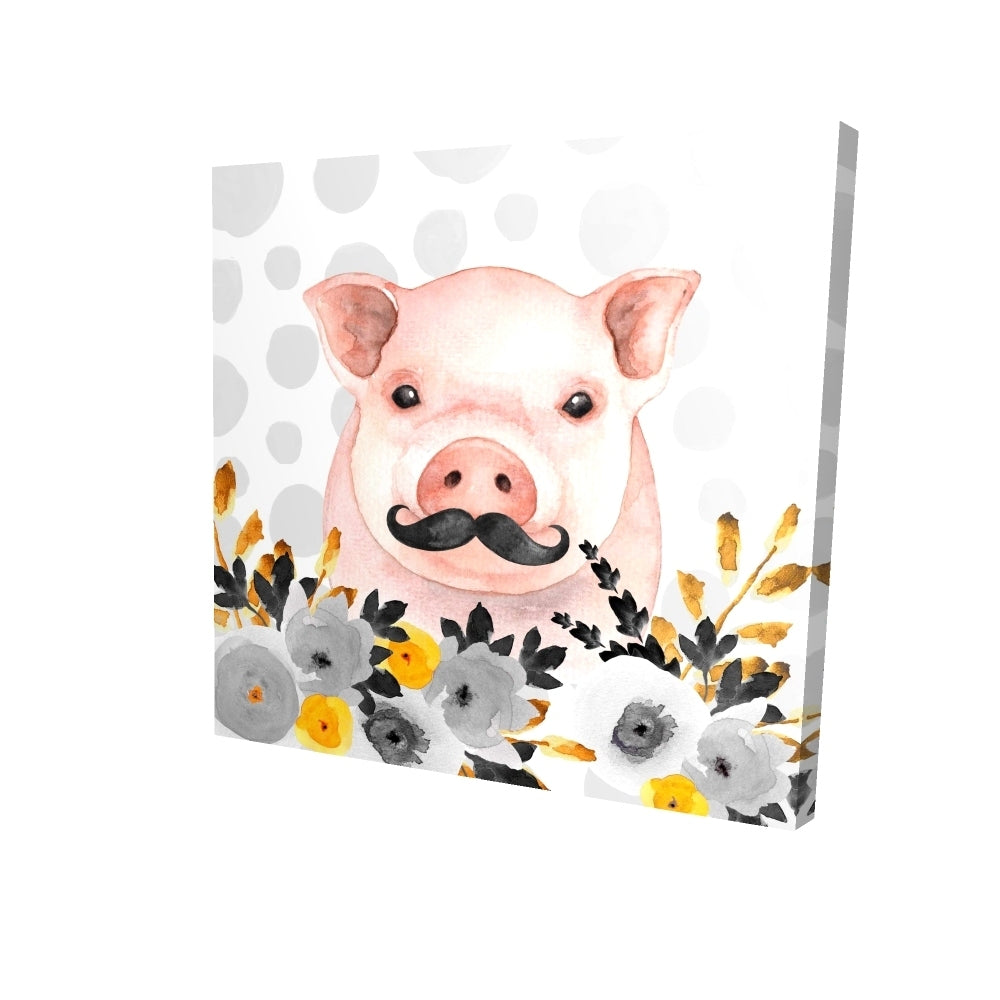 Little disguised pig - 08x08 Print on canvas