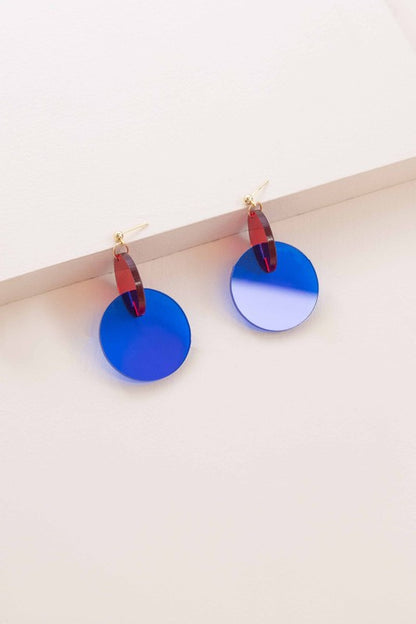 Clear Color Pop Drop Earrings