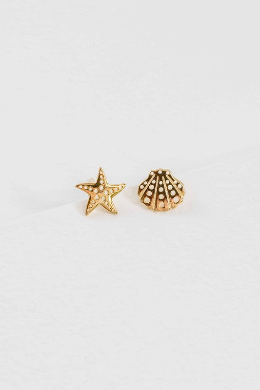 Ocean Breeze Stud Earrings