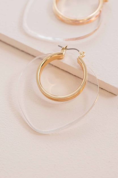 Nature Leaf Hoop Earrings