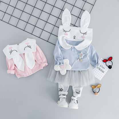 Two Piece Rabbit Collar Set