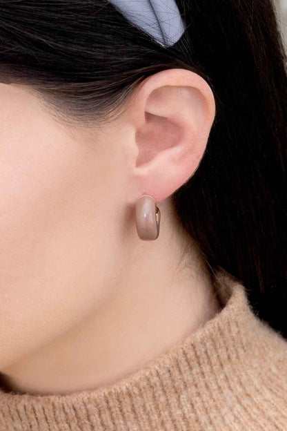 Thick Mini Hoop Earrings