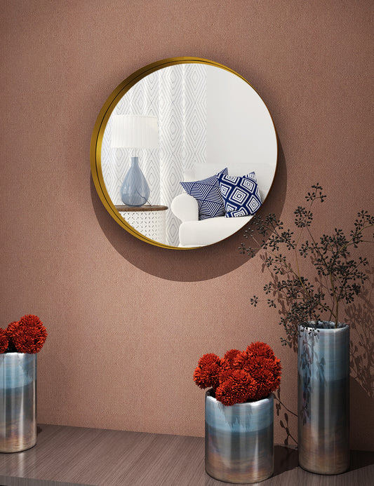 Metal Round Wall Mirror