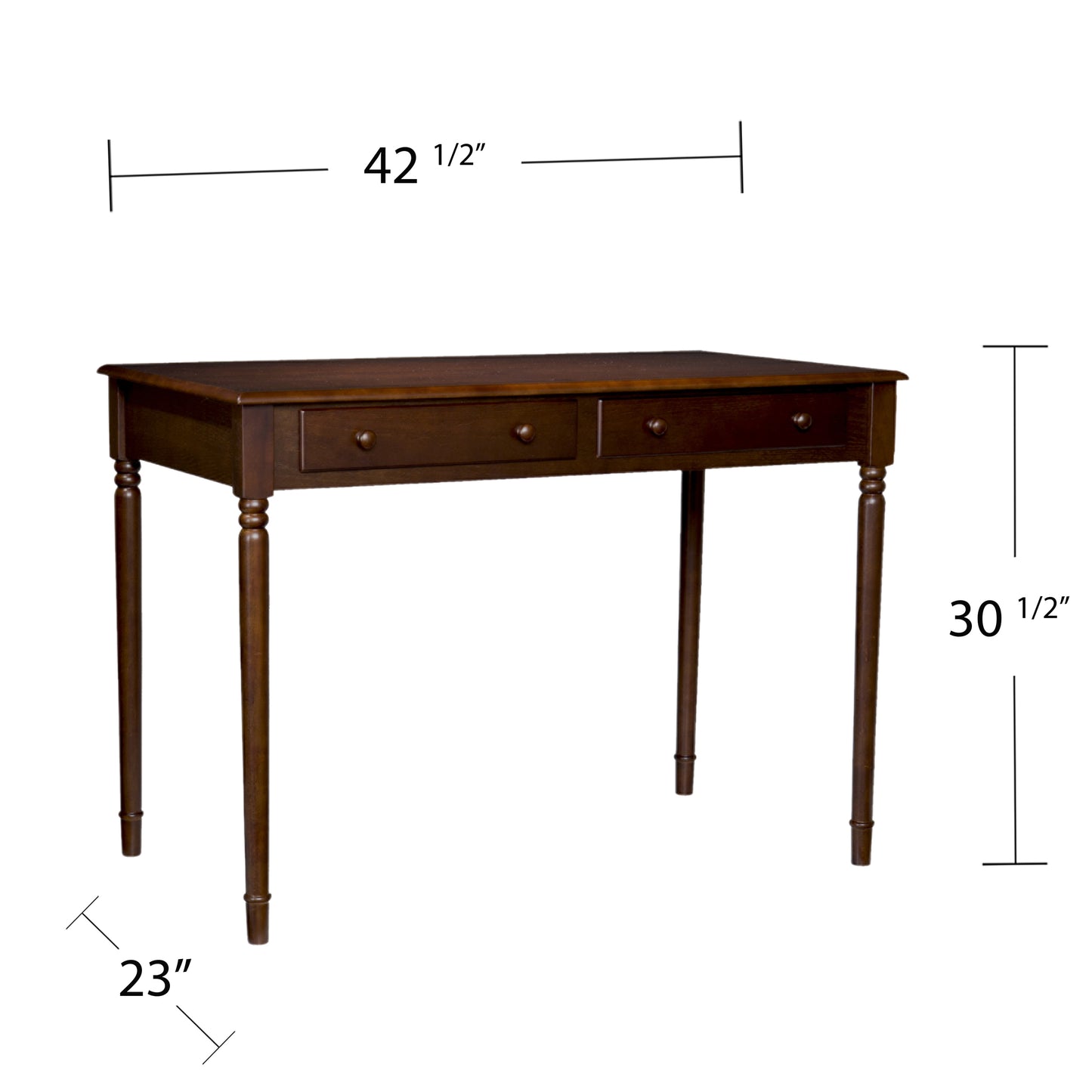 Writing 2-Drawer Desk - Espresso