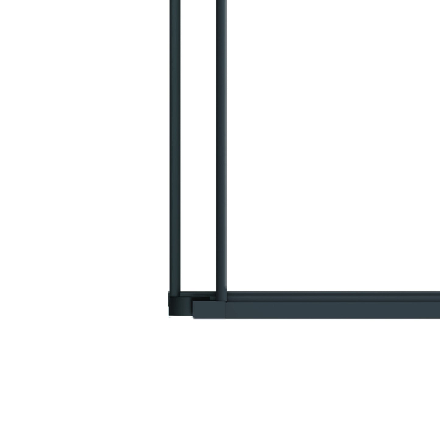 60 in. W x 76 in. HSliding Frameless Shower Door in Matte Black with Clear Glass