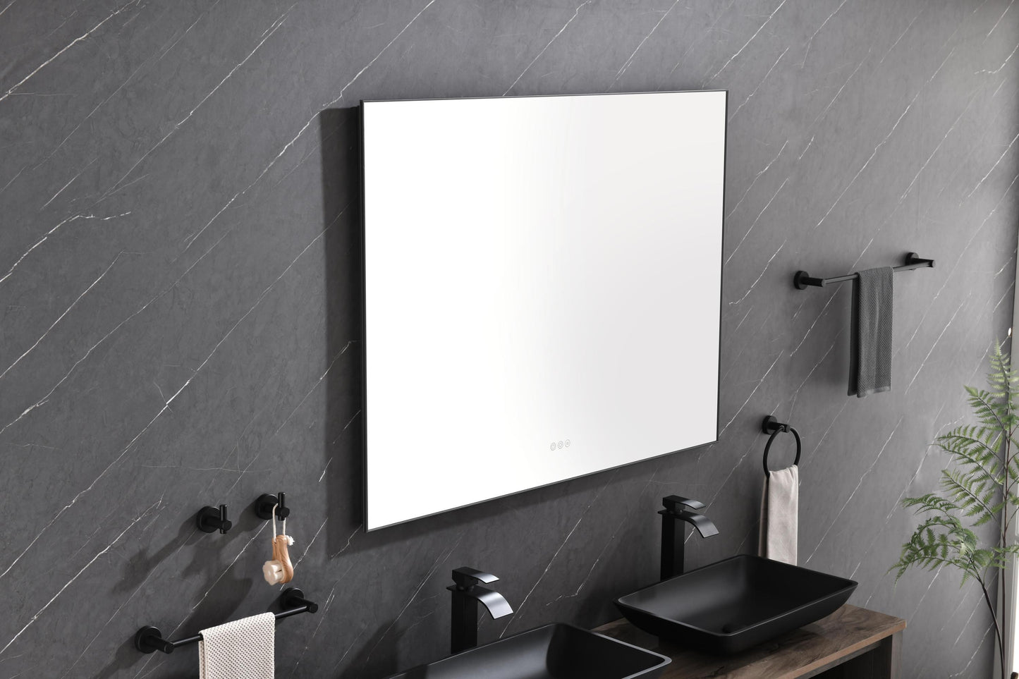 48x 36Inch LED Mirror Bathroom Vanity Mirror with Back Light, Wall Mount Anti-Fog Memory Large Adjustable Vanity Mirror