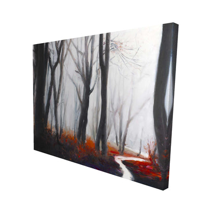 Mysterious forest with stream - 16x20 Print on canvas