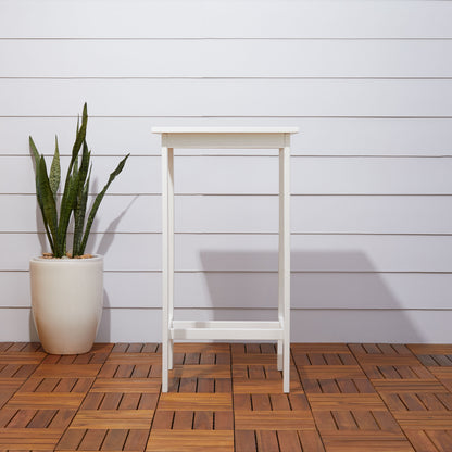 Bradley Outdoor Bar Table in White