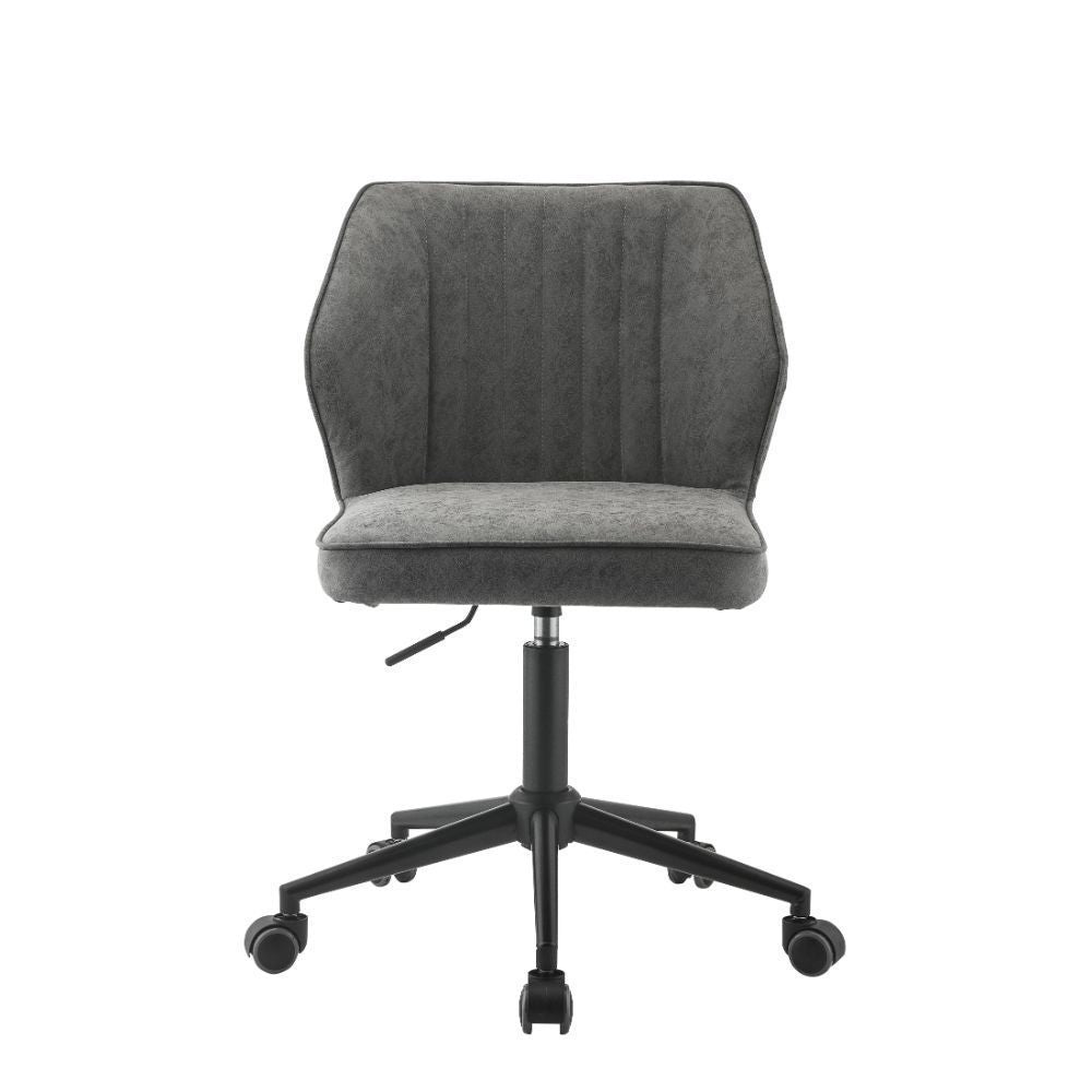 ACME Pakuna Office Chair, Vintage Gray PU & Black 92942