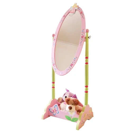 Kids Funnel Olivia the Fairy Girl‘s Wooden Standing Mirror