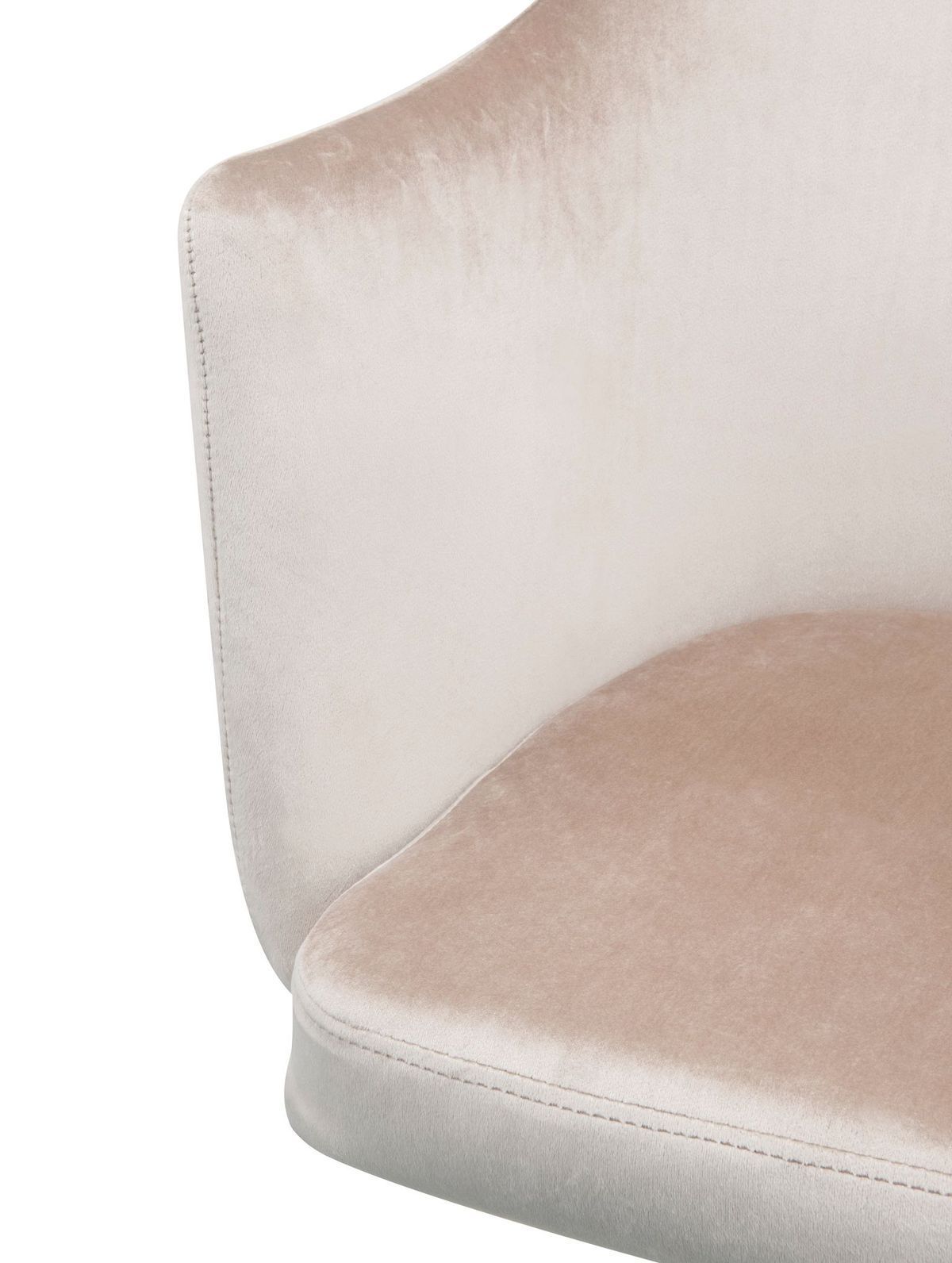 ACME Cosgair Office Chair in Champagne Velvet & Chrome 92506